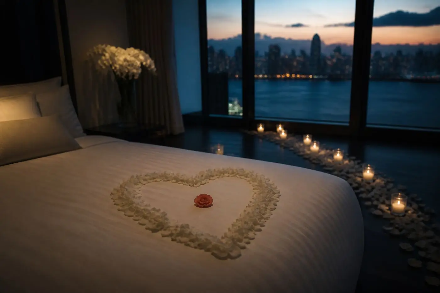 Honeymoon room setup