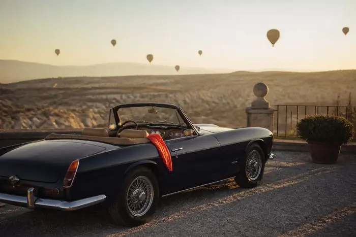 Vintage car at first light